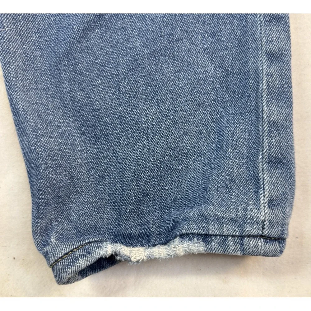 Diesel Jeans Men 36 Blue Straight Distressed Rip Denim Streetwear Made In Italy